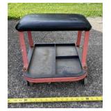Rolling Mechanic Stool with Storage Bottom