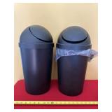 Small Black Trash Cans with Lids