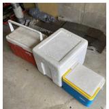 Igloo, Fiesta and Styrofoam Coolers