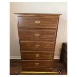 Five Drawer Wood Dresser Unknown Brand