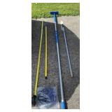 Broom with Attachments and Extension Poles