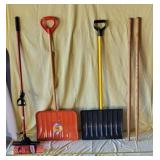 Two New 48.5' long handles for garden tools, 2