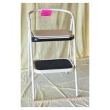 Vintage MCM Cosco? 2 step folding stool. 30' t