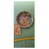 1979 Fenton 'Christmas in America' Carnival Plate