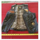 Large Womenï¿½s Leather Vest with Patches
