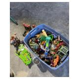 Tote with No Lid Full of Toys.