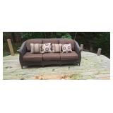 Brown Lazy Boy Wicker Patio Couch
