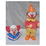 Bozo the Clown Bank Vintage JSNY Mechanic Plastic