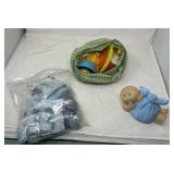 Cabbage Patch Piggy Bank, Bitty Baby Snow Suit, &