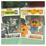 2 Funko Pops Mr. Potato Head & Super Shredder