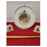 Mrs. John F. Kennedy Collectible Plate, Salt and