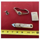 Pulsar Watch, CMI Lighter, Tap Boy Can Opener and