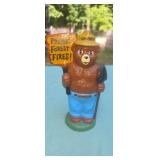 8' Cast Iron Smokey the Bear Bank