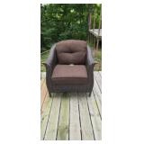 Brown Lazy Boy Wicker Chair