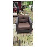 Brown Lazy Boy Wicker Chair