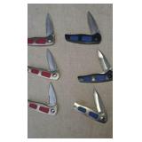 6 Lock Blade Pocket Knives