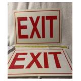 Pair of Exit Signs