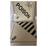 2 placard signs