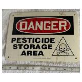 Danger Pesticide Sign
