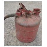 5 gallon safety gas can.