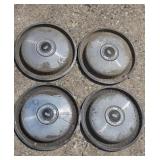 Antique Ford Motor Company hubcaps