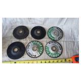 6 piece 4 1/2ï¿½ grinding wheels