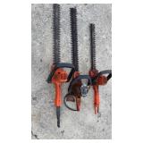 3 electric hedge Clippers - unknown condition