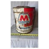 vintage Marathon oil can