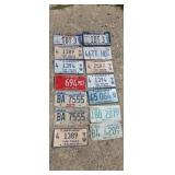 Assortment of license plates
