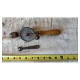 Vintage Small Hand drill and wrench