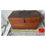 Old wooden tool box