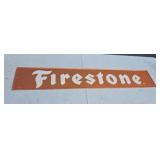 1960s  48' Firestone Aluminum Sign