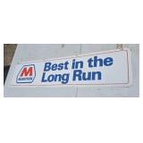 48'X11 1/2' Double Sided Metal Marathon Best in