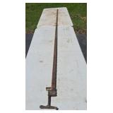 10' 2' Old School Steel Bar Clamp Missing One in