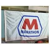 61' X 35 Vintage Marathon Banner