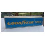 36 1/2' X 9 1/2' Double Sided Lighted Goodyear