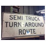 30 X 60 TRUCK ROUTE METAL SIGN