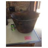 20" DIA COPPER BUCKET, ROUGH SHAPE