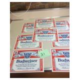 BUDWEISER STICKERS 7 X 9