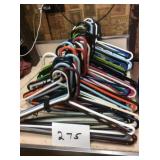 70) PLASTIC HANGERS