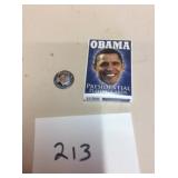 BARAK OBAMA COIN & PLAYING CARDS