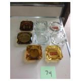 GLASS ASHTRAYS