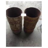SHELL OIL BARRELS, ROUGH