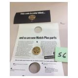 JOHN DEERE MATCH  PLUS COINS