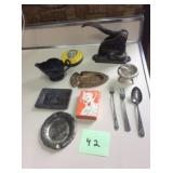 STAMP, ASHTRAYS, RECORD CLEANER, MORE
