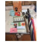UMBRELLA, SHAVING MUG, THERMAL PANTS, ETC