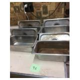 STEAM TABLE PANS WITH LIDS 7 X 12