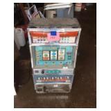 SLOT MACHINE POWERS ON, NEEDS WORK,