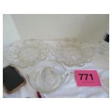 Anchor Hocking Glass Deviled Egg Plate And Glass