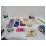 Vtg Hankies With Notes 40S And 50S